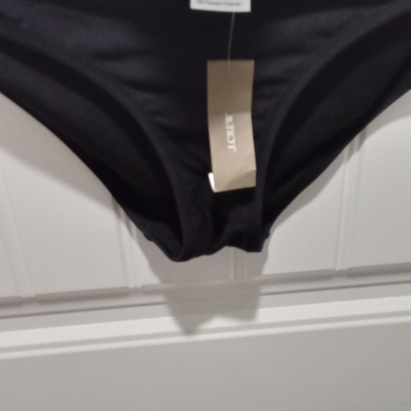 Black Bikini Swimsuit NWT Halter Top Ekouaer, NWT Bottoms J. Crew Size M - Picture 11 of 16